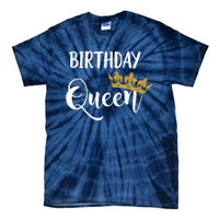 Birthday Queen Tiara Crown 21 30 40 50 Birthday Gift Tie-Dye T-Shirt