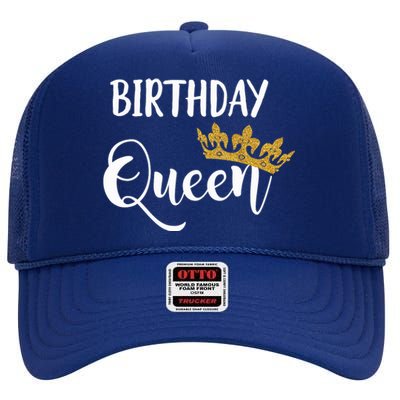 Birthday Queen Tiara Crown 21 30 40 50 Birthday Gift High Crown Mesh Back Trucker Hat