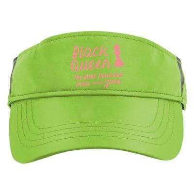 Black Queen The Most Powerful Piece In The Game Melanin Gift Adult Drive Performance Visor