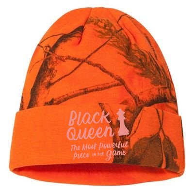 Black Queen The Most Powerful Piece In The Game Melanin Gift Kati Licensed 12" Camo Beanie