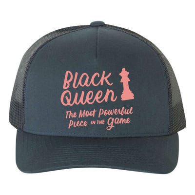 Black Queen The Most Powerful Piece In The Game Melanin Gift Yupoong Adult 5-Panel Trucker Hat