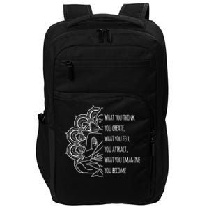 Buddha Quotes Thoughts Spirituality Meaningful Gift Tee Yoga Gift Impact Tech Backpack