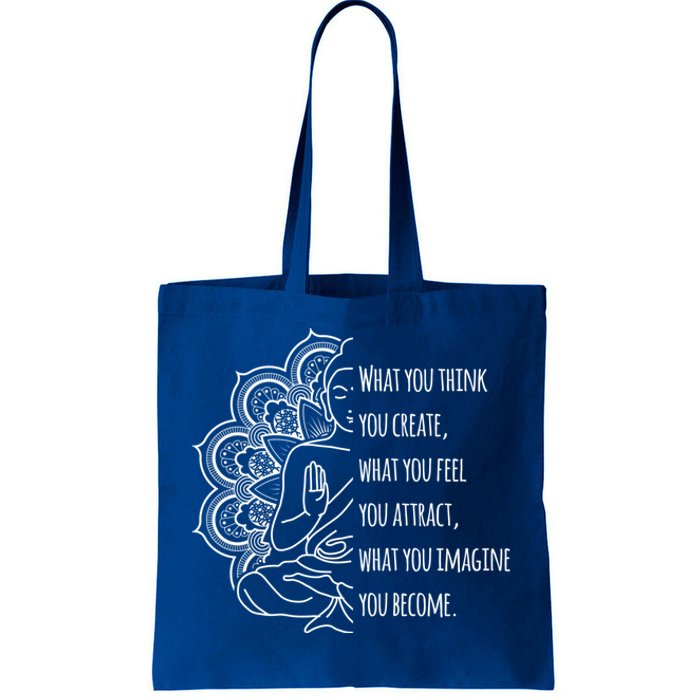 Buddha Quotes Thoughts Spirituality Meaningful Gift Tee Yoga Gift Tote Bag