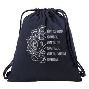 Buddha Quotes Thoughts Spirituality Meaningful Gift Tee Yoga Gift Drawstring Bag