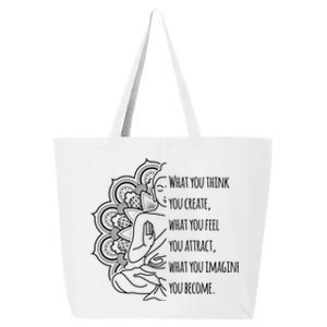 Buddha Quotes Thoughts Spirituality Meaningful Gift Tee Yoga Gift 25L Jumbo Tote