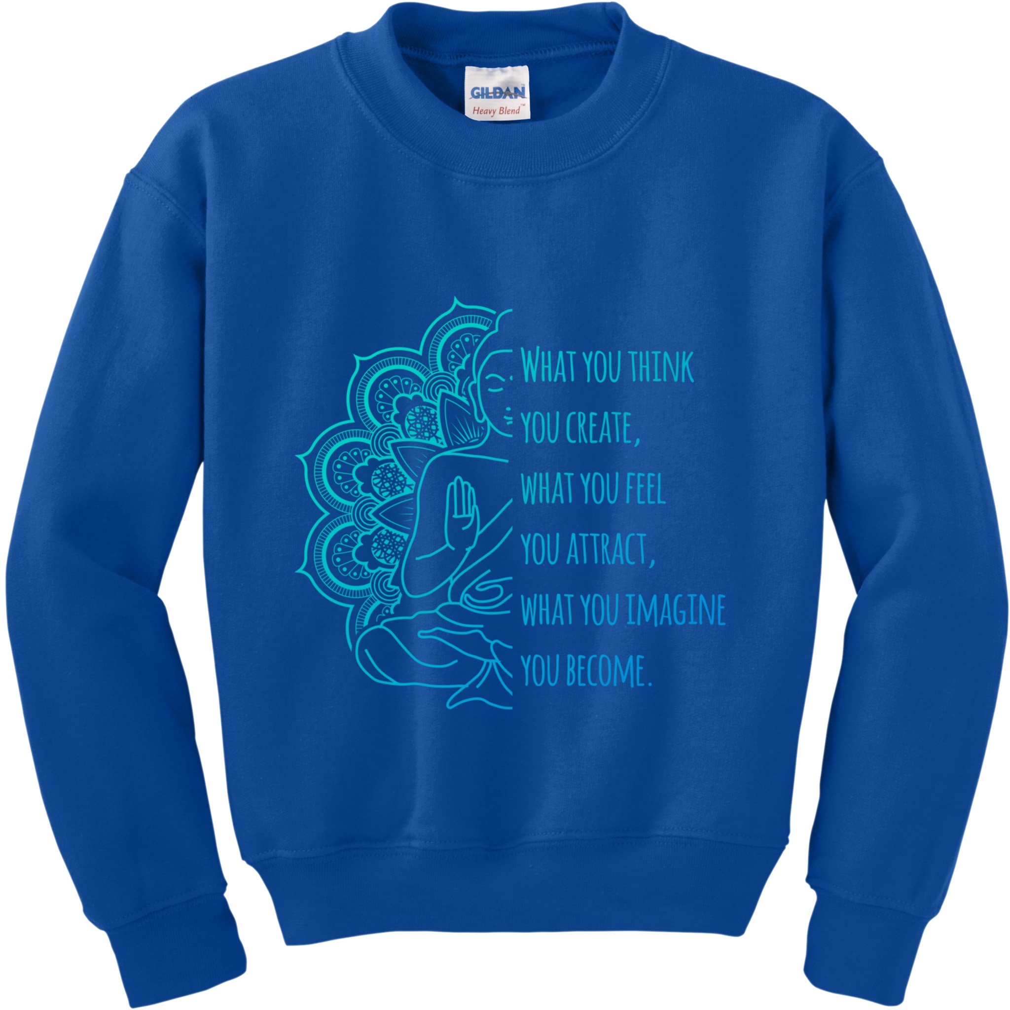 Buddha Quotes Thoughts Spirituality Meaningful Gift Yoga Gift Kids Sweatshirt