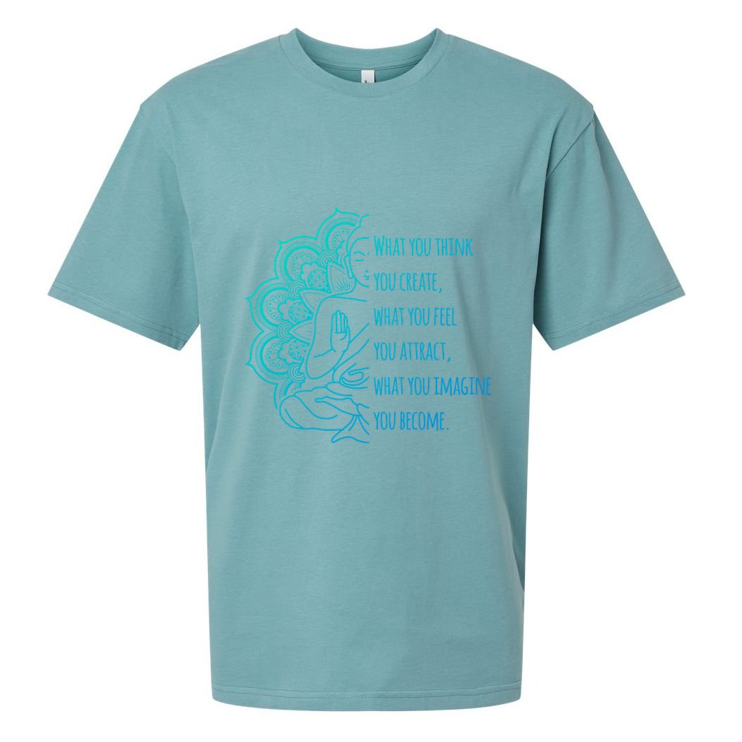 Buddha Quotes Thoughts Spirituality Meaningful Gift Yoga Gift Sueded Cloud Jersey T-Shirt