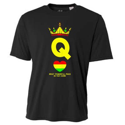 Black Queen The Most Powerful Piece In The Game Juneteenth Cooling Performance Crew T-Shirt