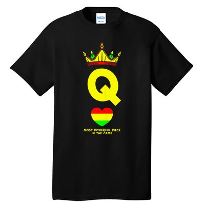 Black Queen The Most Powerful Piece In The Game Juneteenth Tall T-Shirt