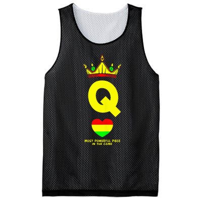 Black Queen The Most Powerful Piece In The Game Juneteenth Mesh Reversible Basketball Jersey Tank