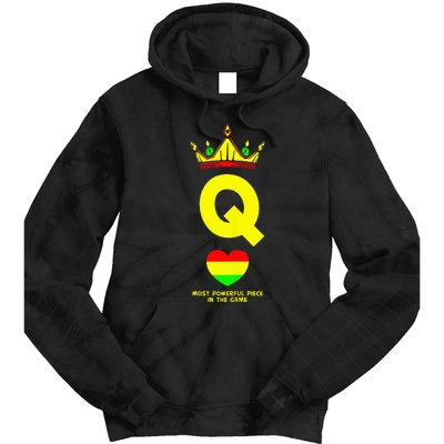 Black Queen The Most Powerful Piece In The Game Juneteenth Tie Dye Hoodie