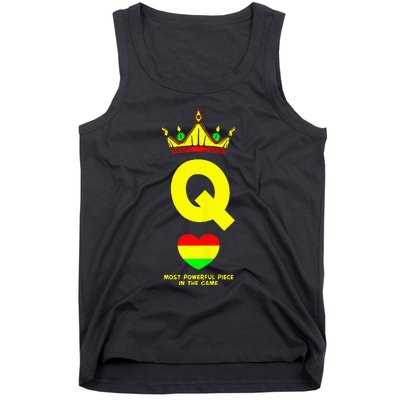 Black Queen The Most Powerful Piece In The Game Juneteenth Tank Top