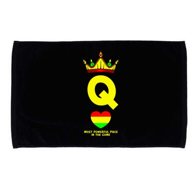 Black Queen The Most Powerful Piece In The Game Juneteenth Microfiber Hand Towel