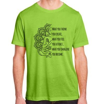 Buddha Quotes Thoughts Spirituality Gift Yoga Gift Adult ChromaSoft Performance T-Shirt