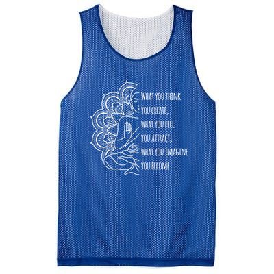 Buddha Quotes Thoughts Spirituality Gift Yoga Gift Mesh Reversible Basketball Jersey Tank