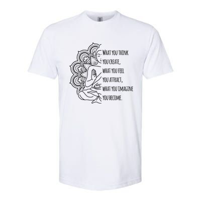 Buddha Quotes Thoughts Spirituality Gift Yoga Gift Softstyle CVC T-Shirt