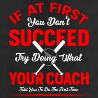 Baseball Quotes Try Doing What Your Coach Told You To Do The First Time 25L Jumbo Tote