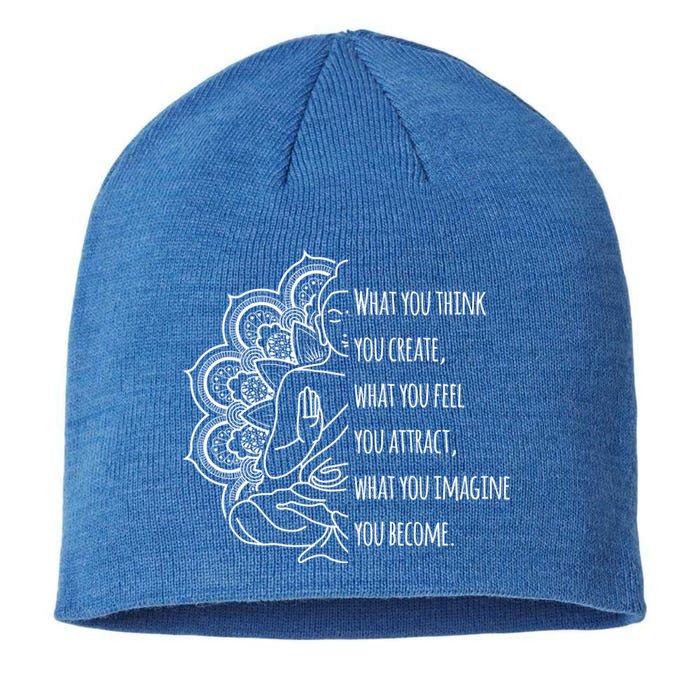 Buddha Quotes Thoughts Spirituality Meaningful Gift Yoga Gift Sustainable Beanie