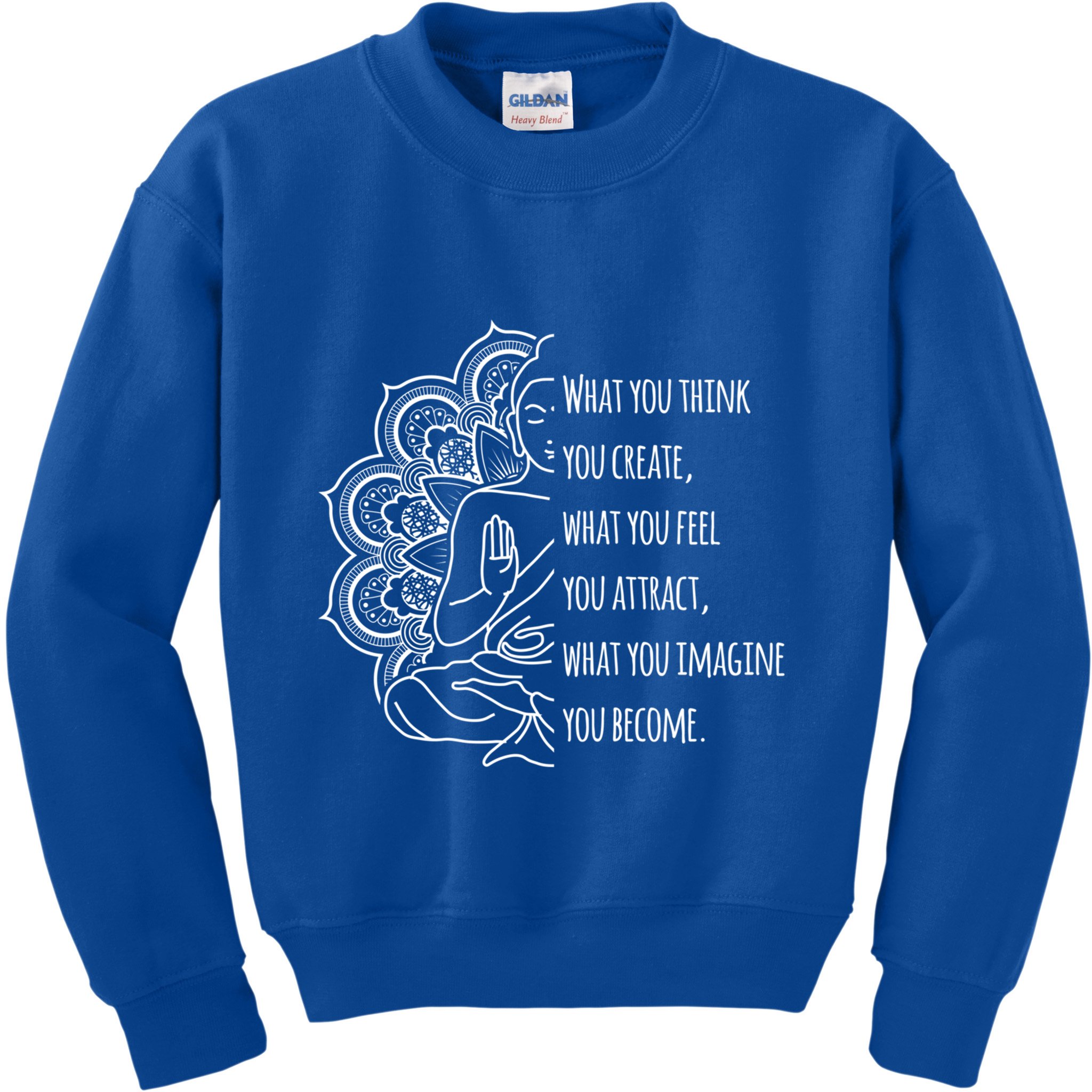 Buddha Quotes Thoughts Spirituality Meaningful Gift Yoga Gift Kids Sweatshirt