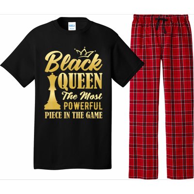 Black Queen The Most Powerful Piece in The Game Pajama Set