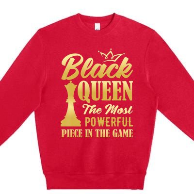 Black Queen The Most Powerful Piece in The Game Premium Crewneck Sweatshirt