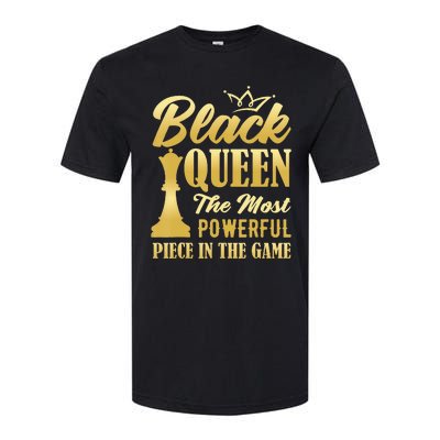 Black Queen The Most Powerful Piece in The Game Softstyle CVC T-Shirt