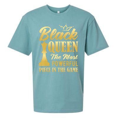 Black Queen The Most Powerful Piece in The Game Sueded Cloud Jersey T-Shirt