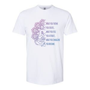 Buddha Quotes Thoughts Spirituality Meaningful Gift Yoga Gift Softstyle CVC T-Shirt