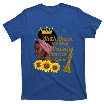 Black Queen The Most Powerful Piece In The Game African Meaningful Gift T-Shirt