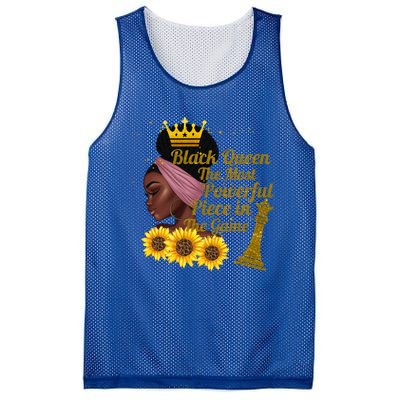 Black Queen The Most Powerful Piece In The Game African Meaningful Gift Mesh Reversible Basketball Jersey Tank