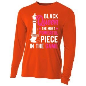 Black Queen The Most Powerful Piece In The Game Gift Cooling Performance Long Sleeve Crew