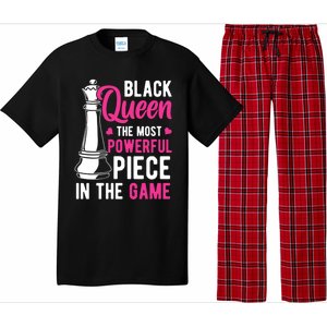 Black Queen The Most Powerful Piece In The Game Gift Pajama Set