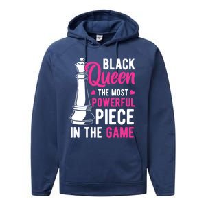 Black Queen The Most Powerful Piece In The Game Gift Performance Fleece Hoodie