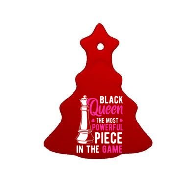 Black Queen The Most Powerful Piece In The Game Gift Ceramic Tree Ornament