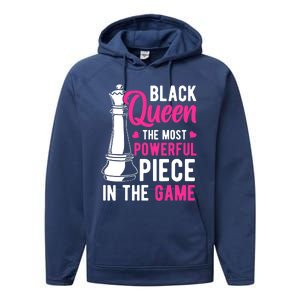 Black Queen The Most Powerful Piece In The Game Wo Performance Fleece Hoodie