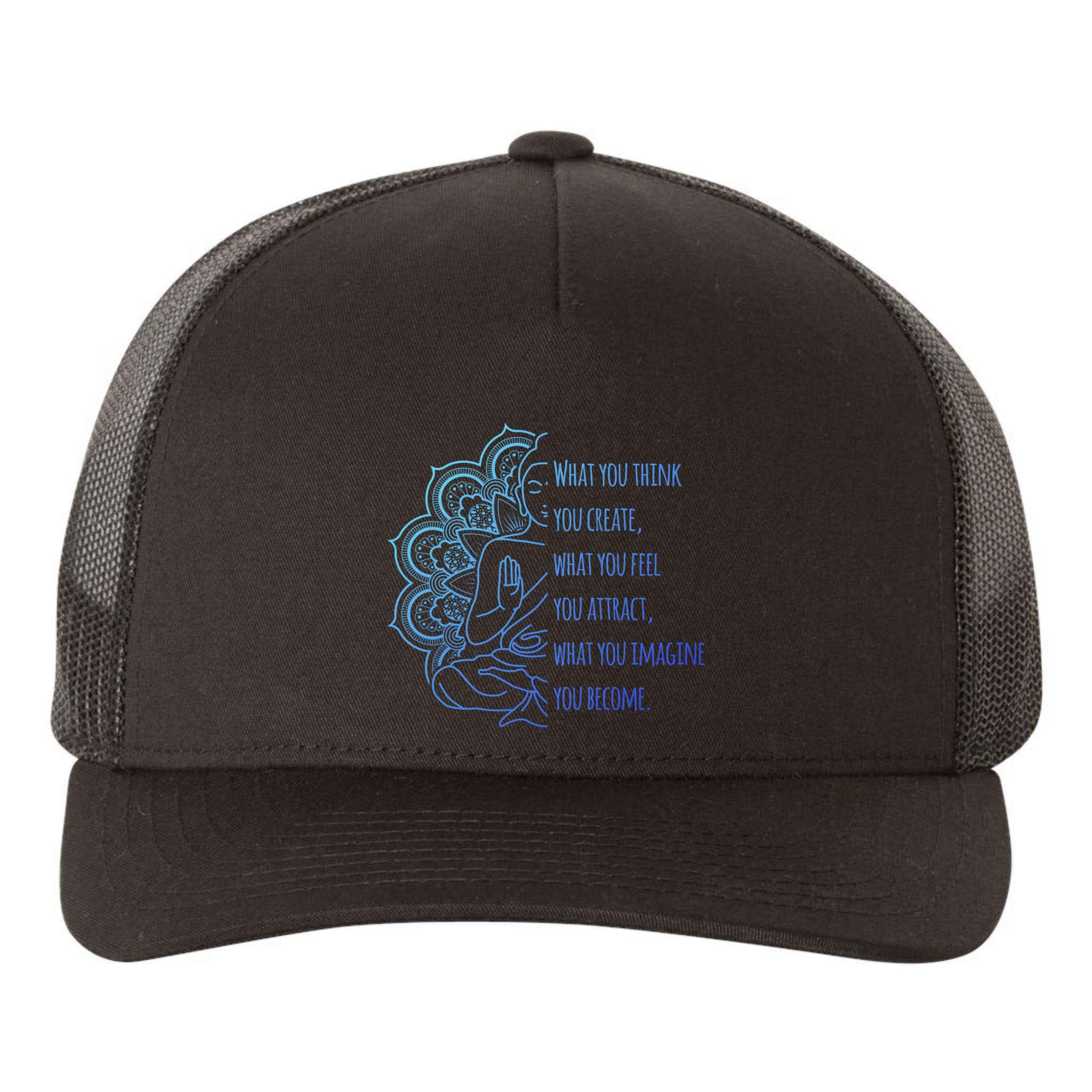 Buddha Quotes Thoughts Spirituality Meaningful Gift Yoga Gift Yupoong Adult 5-Panel Trucker Hat
