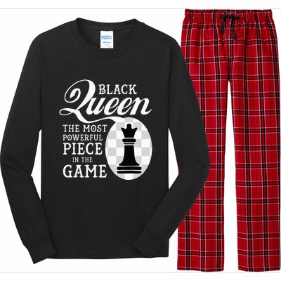 Black Queen The Most Powerful Piece In The Game Long Sleeve Pajama Set