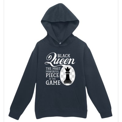 Black Queen The Most Powerful Piece In The Game Urban Pullover Hoodie