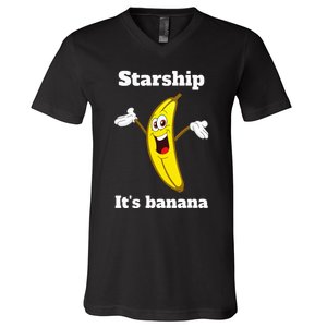 Banana Quote Trump ItS Banana Starship V-Neck T-Shirt