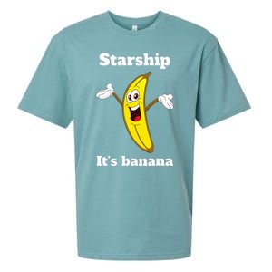 Banana Quote Trump ItS Banana Starship Sueded Cloud Jersey T-Shirt