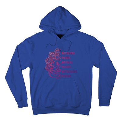 Buddha Quotes Thoughts Spirituality Meaningful Gift Yoga Gift Hoodie