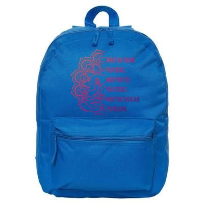 Buddha Quotes Thoughts Spirituality Meaningful Gift Yoga Gift 16 in Basic Backpack