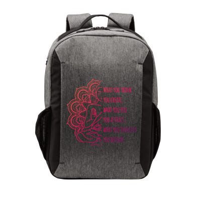 Buddha Quotes Thoughts Spirituality Meaningful Gift Yoga Gift Vector Backpack