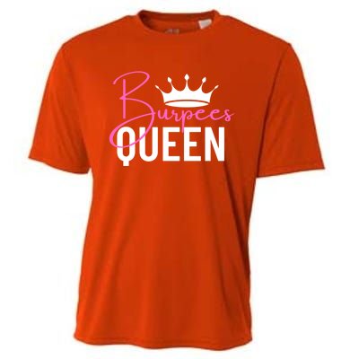 Burpees Queen Workout Exercise Gift Cooling Performance Crew T-Shirt