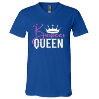 Burpees Queen Workout Exercise Gift V-Neck T-Shirt