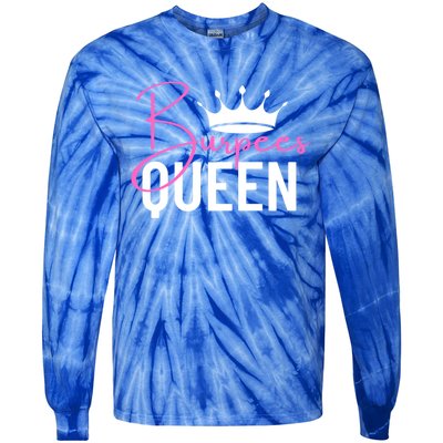 Burpees Queen Workout Exercise Gift Tie-Dye Long Sleeve Shirt