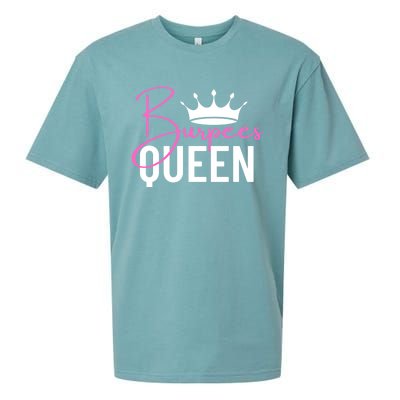 Burpees Queen Workout Exercise Gift Sueded Cloud Jersey T-Shirt