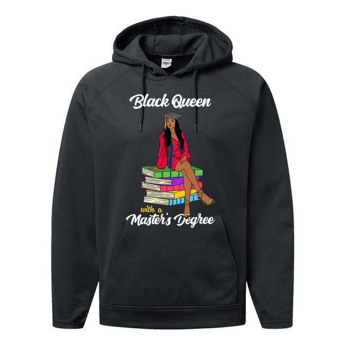 Black Queen With A Masters Degree African Girl Graduation Performance Fleece Hoodie