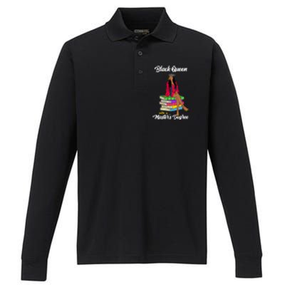 Black Queen With A Masters Degree African Girl Graduation Performance Long Sleeve Polo