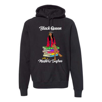 Black Queen With A Masters Degree African Girl Graduation Premium Hoodie